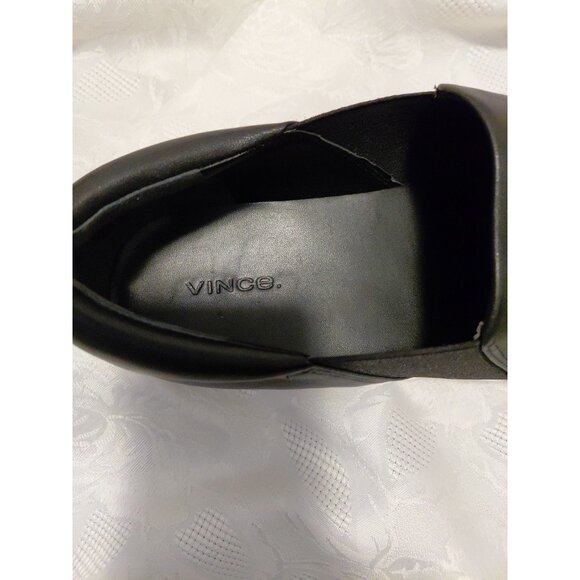 Vince Women Vince Women\'s Warren Leather Sneaker Slip On Size 11 Black